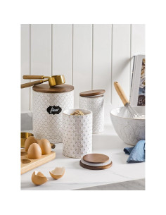 LE TAUCI Juego de 2 Jarras de Cerámica Herméticas 2.64 kg 2