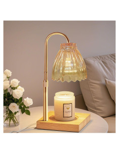 Lámpara Calentadora de Velas Conqto LED Dorada 50W Ajustable