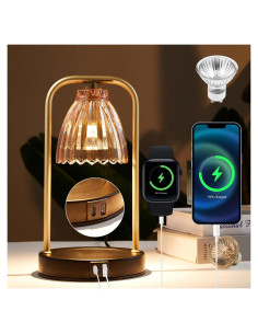 Lámpara Calentadora de Velas HANGZHOU 50W USB C y A Regulable