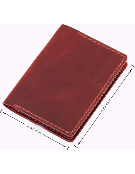 Cubierta de Cuero Fasjosma para Cuaderno 3x5" VINO