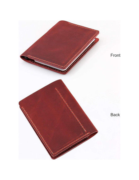 Cubierta de Cuero Fasjosma para Cuaderno 3x5" VINO