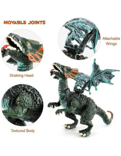 Paquete de 12 Figuras de Acción 3D Dragones Liberty Imports 2