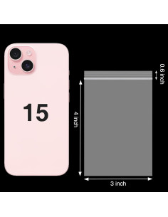 400 Bolsas de Plástico Transparentes 7.62x10.16 cm Aubeco 2