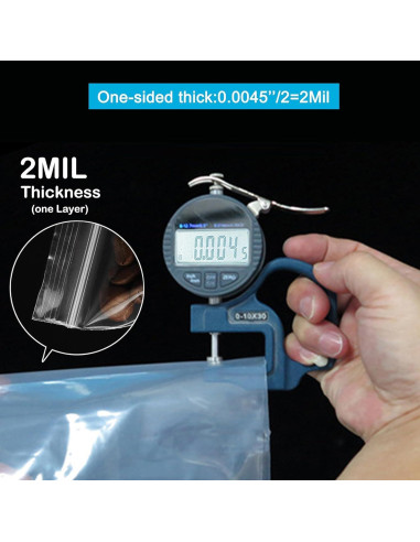 Bolsas de Plástico Reclosables 3x4" Pikdmin - Paquete de 100