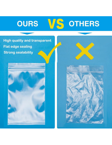 Bolsas de Plástico Reclosables 3x4" Pikdmin - Paquete de 100