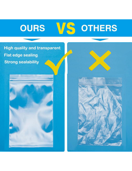 Bolsas de Plástico Reclosables 3x4" Pikdmin - Paquete de 100