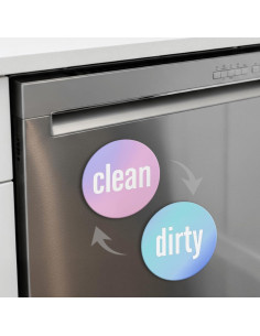 Imán de Lavavajillas Sucio Limpio Sabri & Co. Kitchen 8.89 cm 2