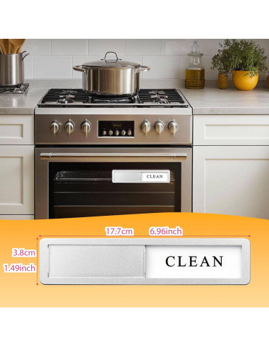 Señal Magnética Lavavajillas Limpio Sucio RIUOTA Plata