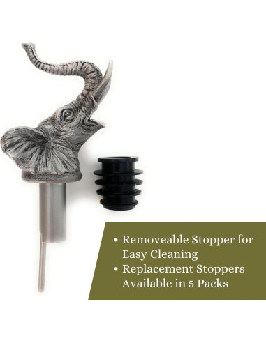 Vertedor de Vino TXOKO de Acero Inoxidable - Aerador y Decantador