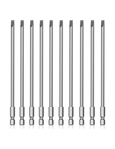 10 Puntas de Destornillador SL5 Magnéticas FOCMKEAS 150mm