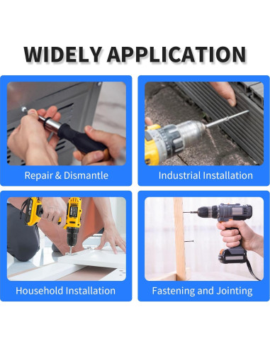 10 Puntas de Destornillador SL5 Magnéticas FOCMKEAS 150mm