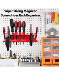 Soporte Magnético para Destornilladores EKIORI 2PCS Rojo 2