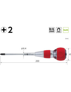 Agarre de Bola VESSEL 250 para Trabajos Eléctricos +2x100 2