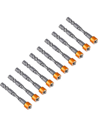 10 Puntas Magnéticas PH2 Eujgoov para Destornillador de Pladur