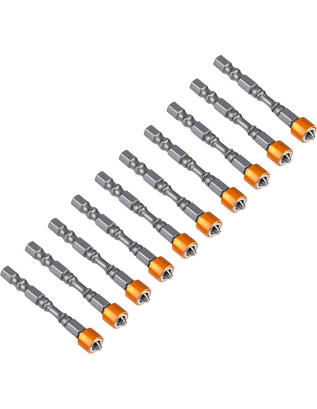 10 Puntas Magnéticas PH2 Eujgoov para Destornillador de Pladur