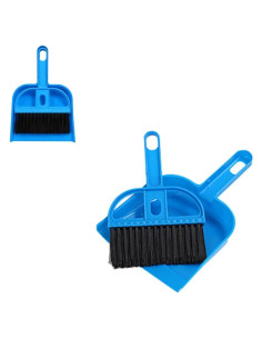 Juego de Escoba y Recogedor Compacto Mengqianxun - Azul