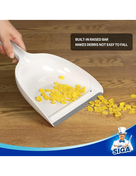 Conjunto de Recogedor y Cepillo MR.SIGA con Mango de Bambú