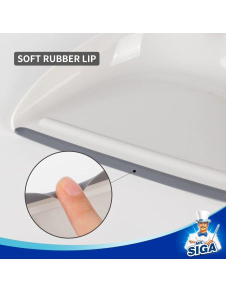 Conjunto de Recogedor y Cepillo MR.SIGA con Mango de Bambú