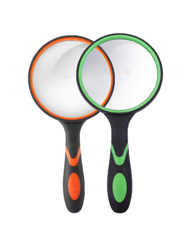 Lupa de Mano Rongon 10X 100mm Irrompible Paquete de 2