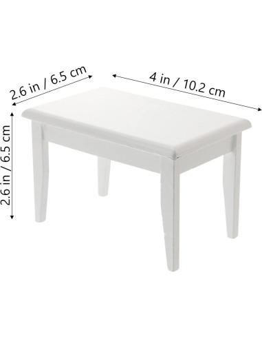 Conjunto Miniatura Mesa y Sillas Beaupretty para Casa de Muñecas