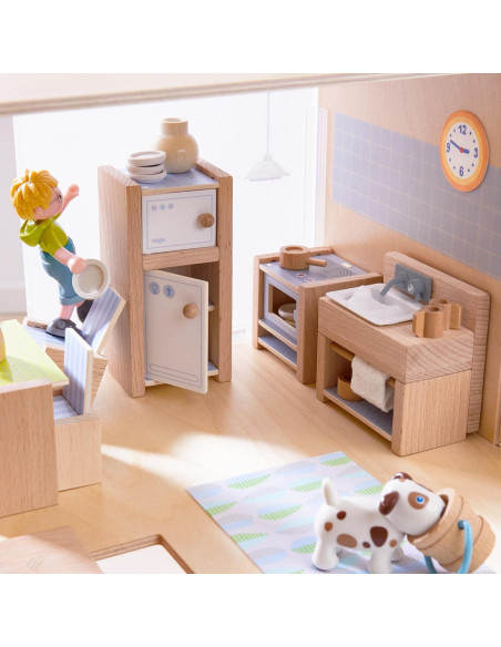 Conjunto de Cocina HABA para Muñecas - Madera 17.6x7x31.6 cm