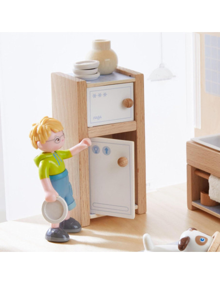 Conjunto de Cocina HABA para Muñecas - Madera 17.6x7x31.6 cm