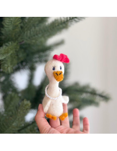 Títeres de dedo de fieltro Ganapati Crafts - Pareja de patos 2