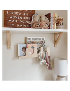 Estante Flotante con Gancho de Cuerno Franklin + Emily 40x6x13 cm 2
