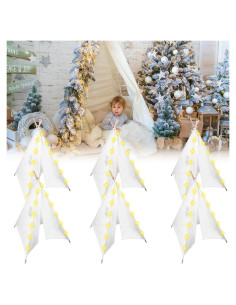 6 Tiendas Teepee para Niños con Luces 3m - MBJZSL