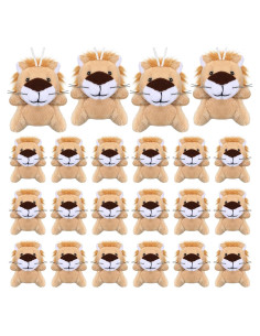 30 Mini Animales de Peluche León Shappy 6 cm para Fiesta