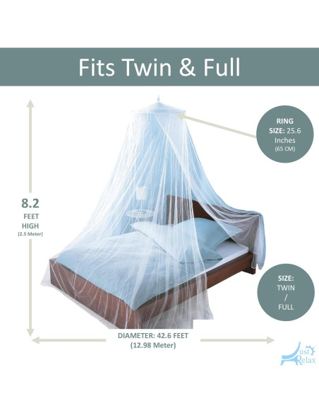 Conjunto de Dosel Decorativo Solo Relájate Blanco 2.5m