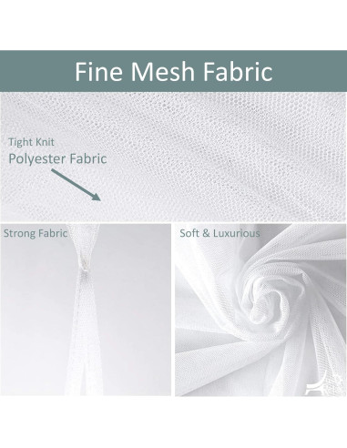 Conjunto de Dosel Decorativo Solo Relájate Blanco 2.5m