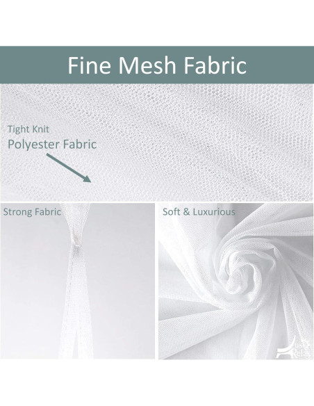 Conjunto de Dosel Decorativo Solo Relájate Blanco 2.5m