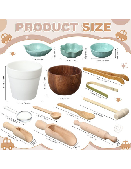 14 Herramientas Sensoriales Tiangrid para Niños - Desarrollo Motor Fino