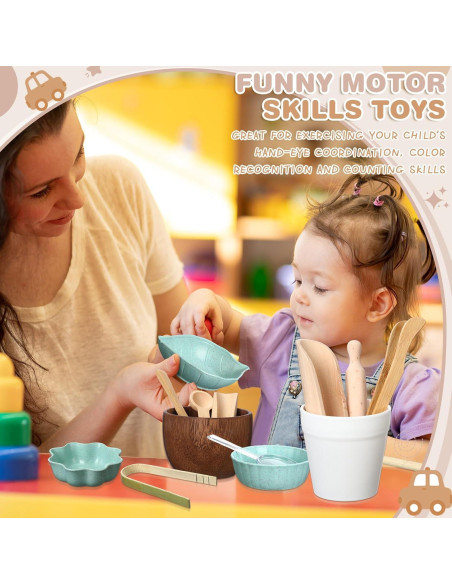 14 Herramientas Sensoriales Tiangrid para Niños - Desarrollo Motor Fino