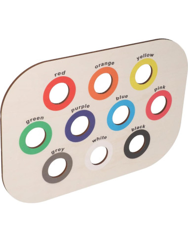 Tablero Clasificador de Colores de Madera Demeras 39x27cm