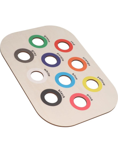 Tablero Clasificador de Colores de Madera Demeras 39x27cm