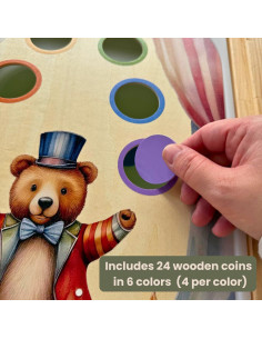 Insertos de Mesa Sensorial Flisat Nordic Cubs - Oso y Conejo 2