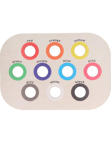 Tablero Clasificador de Colores de Madera Demeras 39x27cm