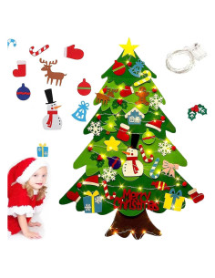 Árbol de Navidad de Fieltro Montessori Syansju 98x70 cm