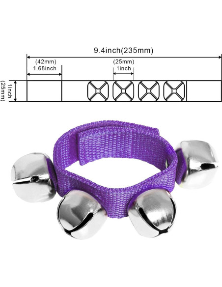 Campanas de Jingle Bells Augshy 24 Piezas Multicolor