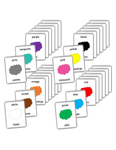 Tarjetas Bilingües Húngaro-Inglés LifeLoLo - 22 Conjuntos