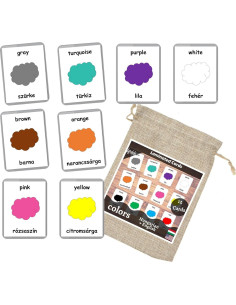 Tarjetas Bilingües Húngaro-Inglés LifeLoLo - 22 Conjuntos 2