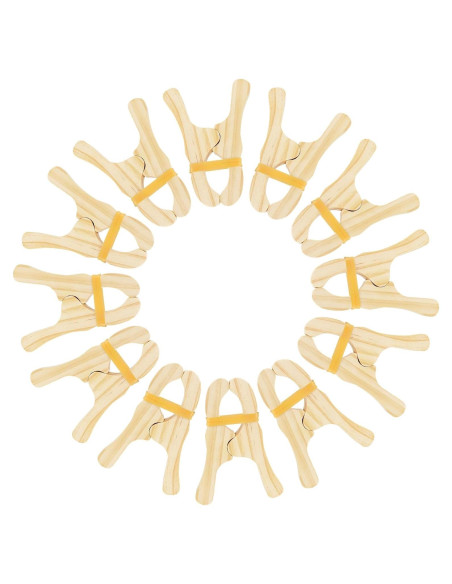 12 Clips de Madera para Juego Montessori y Waldorf - 363g