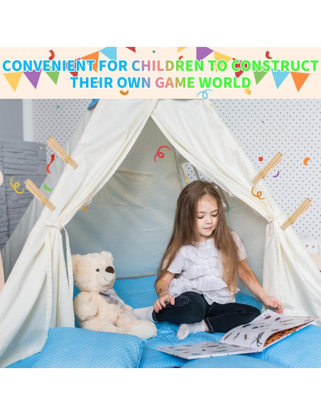 12 Clips de Madera para Juego Montessori y Waldorf - 363g