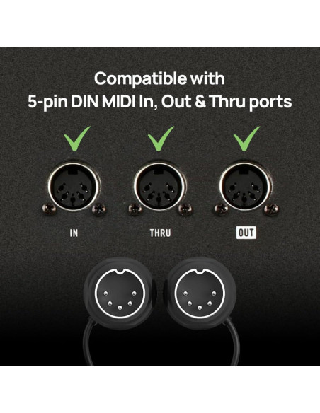 CME Cable MIDI 4-Pack 2FT (60cm) 5-pin DIN Ultra-Fino