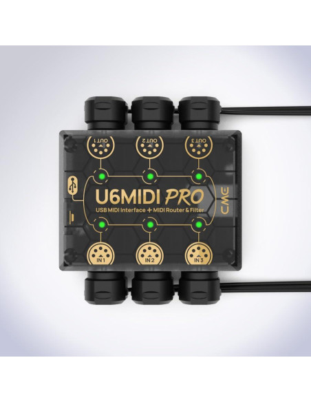 CME Cable MIDI 4-Pack 2FT (60cm) 5-pin DIN Ultra-Fino