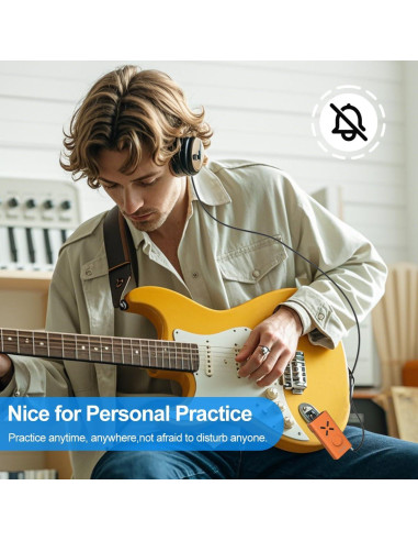 Amplificador de Auriculares Dozzly MS-8 Naranja con 18 Efectos