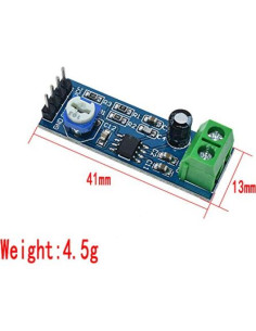 Módulo Amplificador de Audio LM386 QEBIDUM 6 Pcs 5V-12V 2