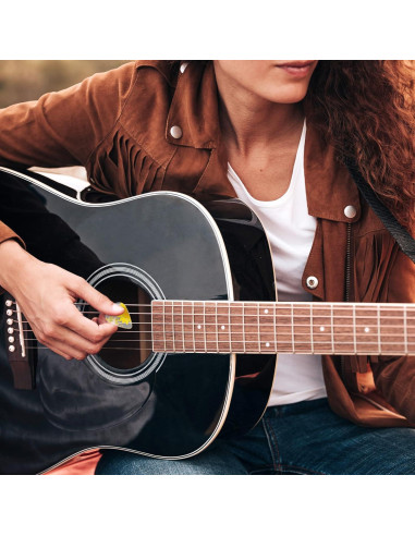 5 Piezas Púas de Guitarra de Resina con Flores Secas